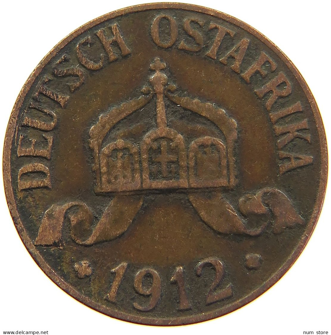 GERMANY HELLER 1912 J EAST AFRICA OSTAFRIKA #s100 0353 - Africa Orientale Tedesca