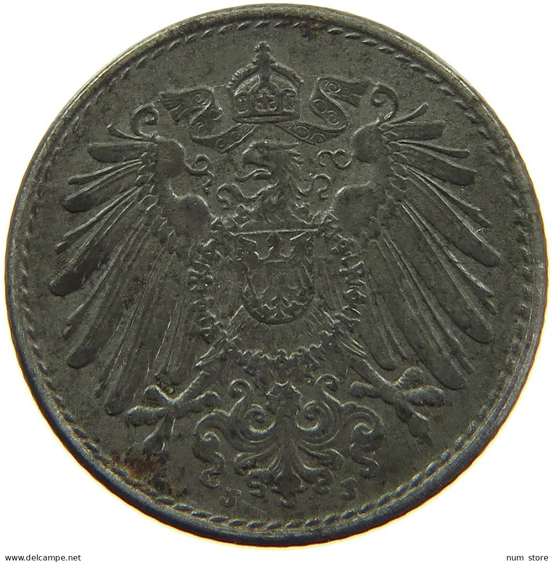GERMANY EMPIRE 5 PFENNIG 1919 J #s096 0187 - 5 Pfennig