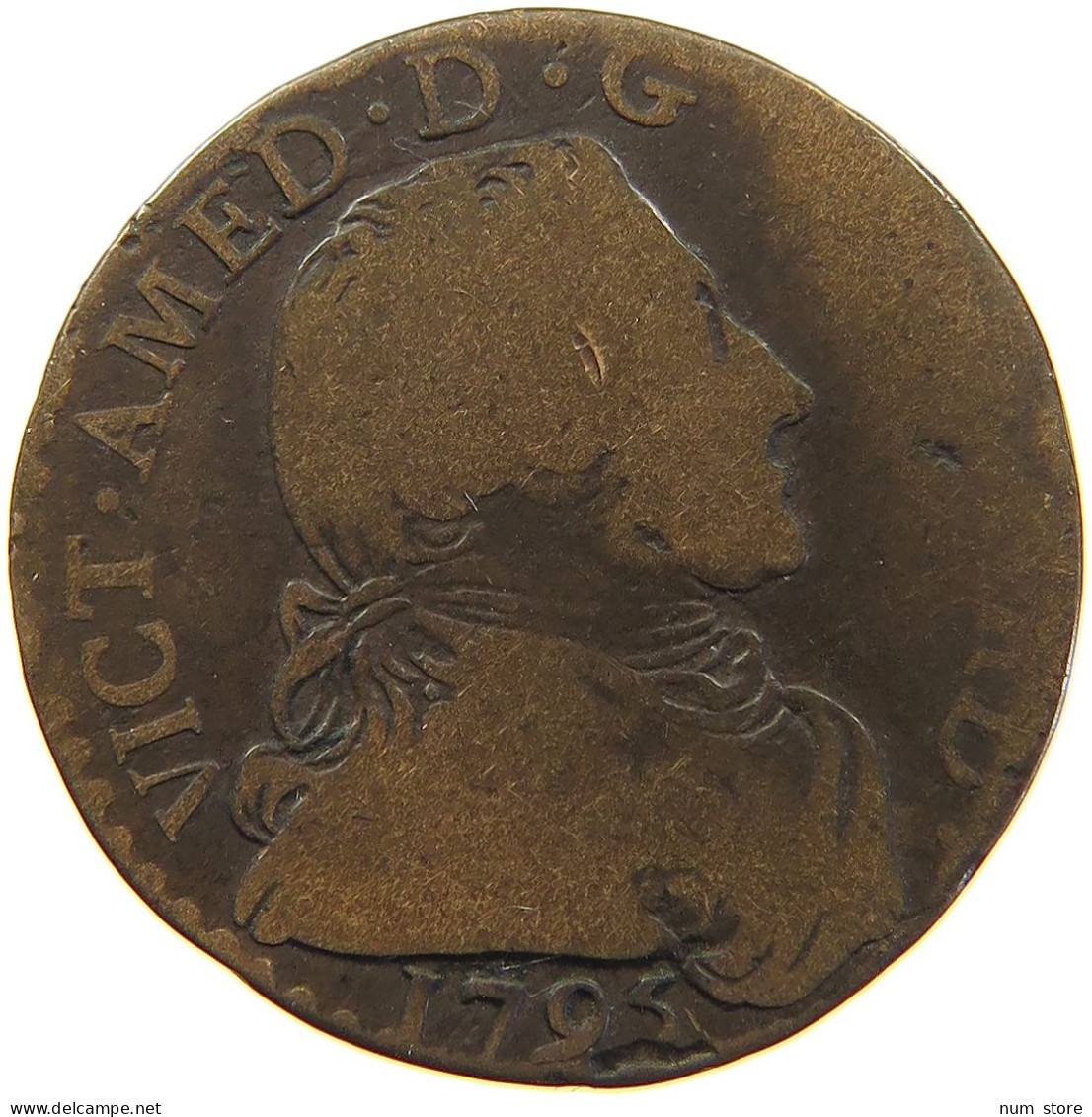 ITALY STATES SARDINIA 5 SOLDI 1795 Vittorio Amadeo III., 1773-1796. #s100 0385 - Italian Piedmont-Sardinia-Savoie