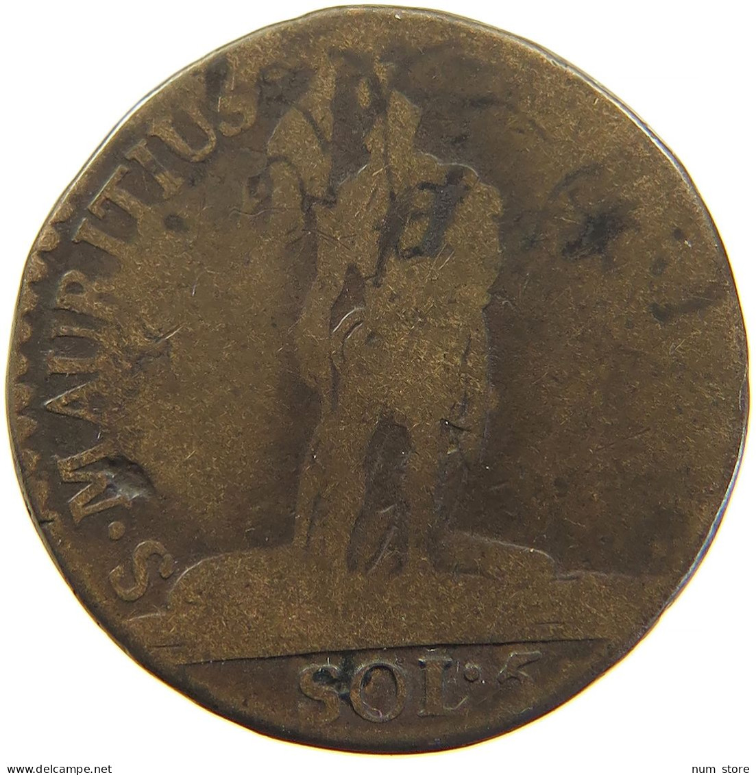 ITALY STATES SARDINIA 5 SOLDI 1795 Vittorio Amadeo III., 1773-1796. #s100 0385 - Piemonte-Sardegna, Savoia Italiana