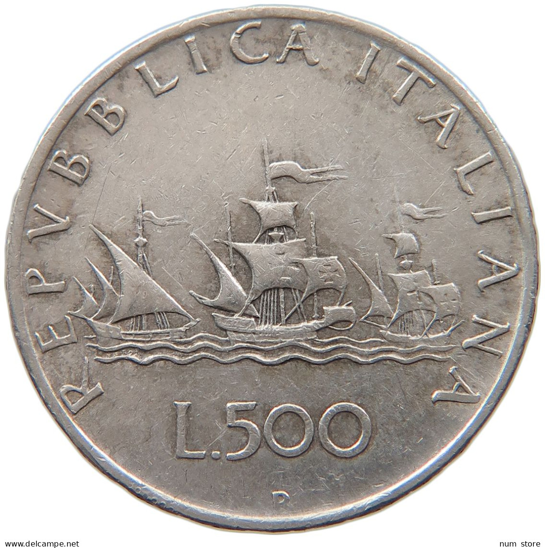 ITALY 500 LIRE 1959 #s101 0481 - 500 Liras