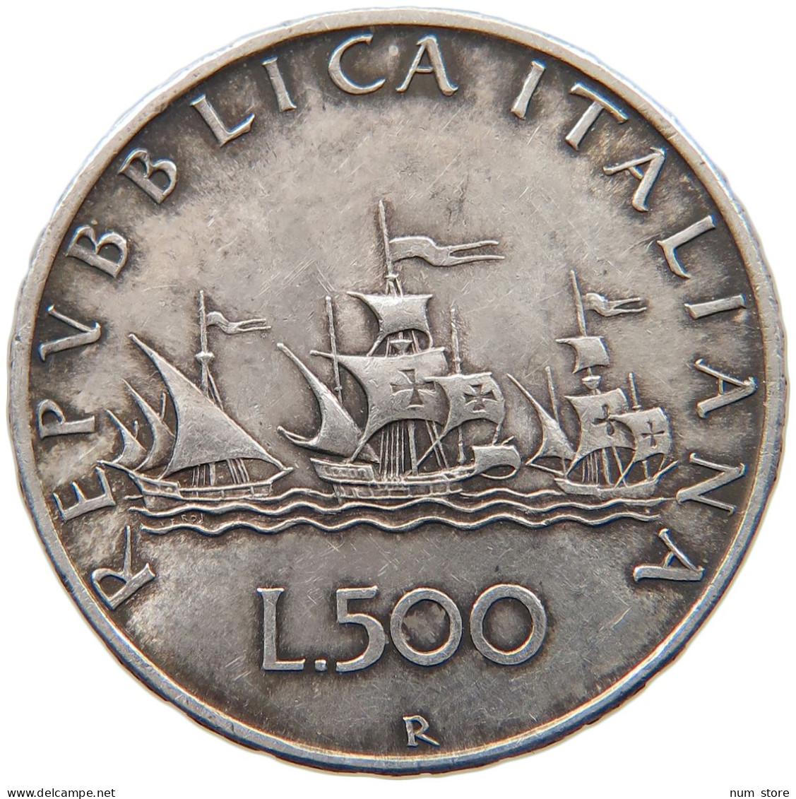 ITALY 500 LIRE 1958 #s094 0091 - 500 Liras