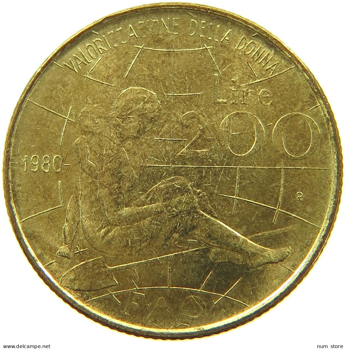 ITALY 200 LIRE 1980 #s095 0609 - 200 Lire