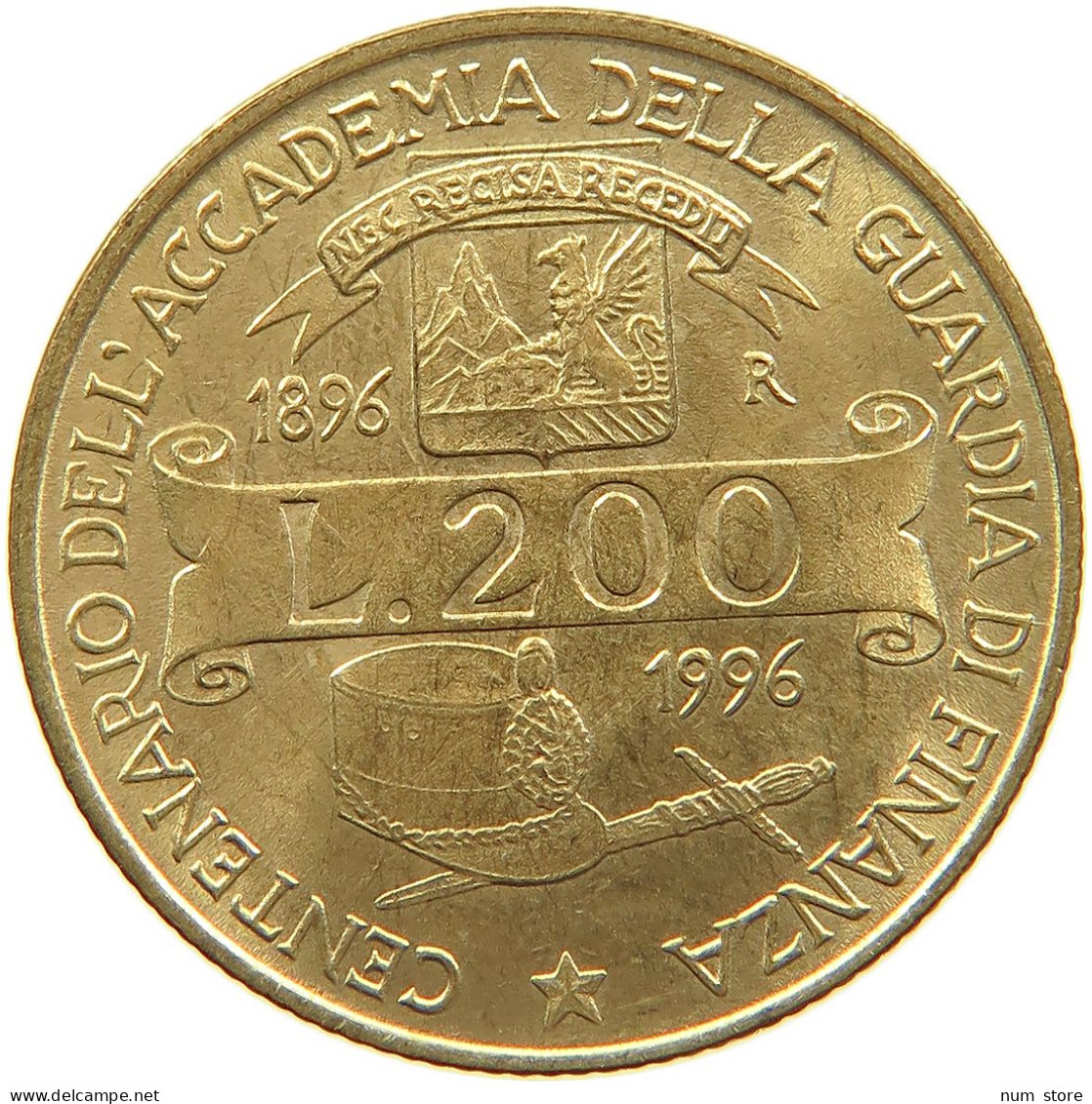 ITALY 200 LIRE 1996 #s089 0219 - 200 Lire