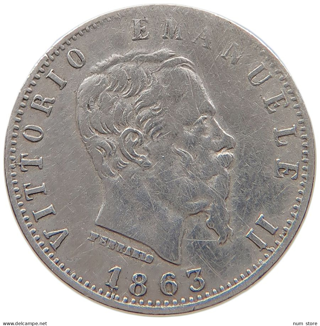 ITALY 20 CENTESIMI 1863 M #s100 0715 - 1861-1878 : Victor Emmanuel II