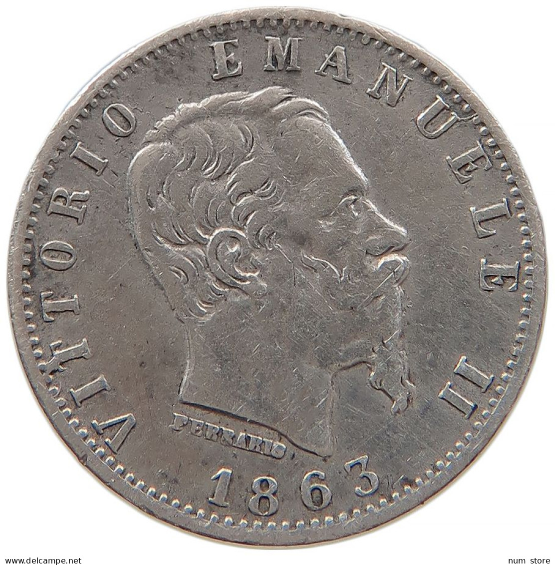 ITALY 20 CENTESIMI 1863 M #s091 0083 - 1861-1878 : Victor Emmanuel II.