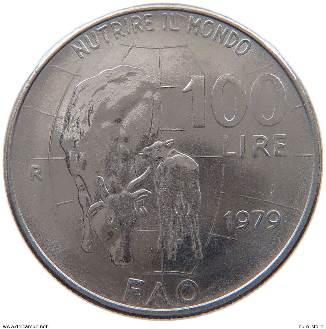 ITALY 100 LIRE 1979 FAO #s099 0055 - 100 Lire