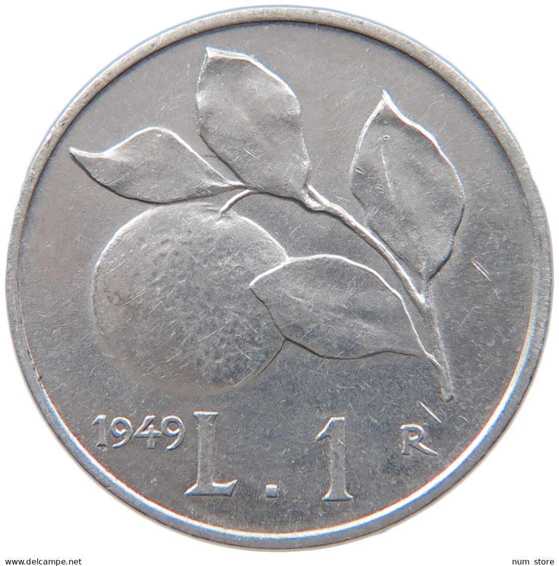 ITALY 1 LIRA 1949 #s089 0475 - 1 Lire