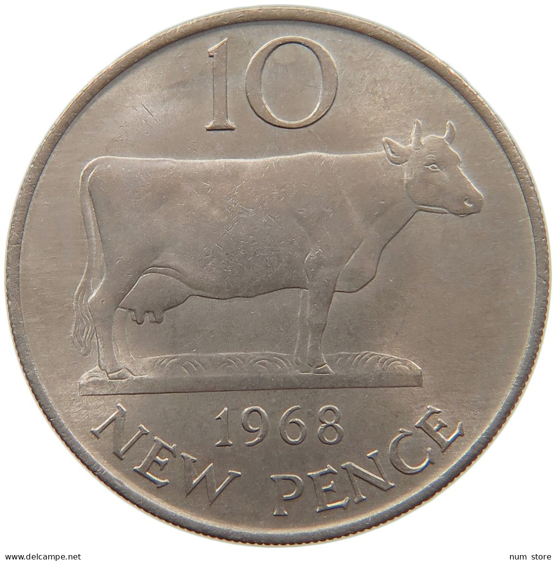 IRELAND 10 PENCE 1968 #s092 0151 - Irlande