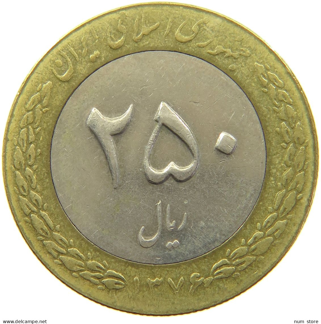 IRAN 250 RIALS 1376 #s090 0347 - Iran