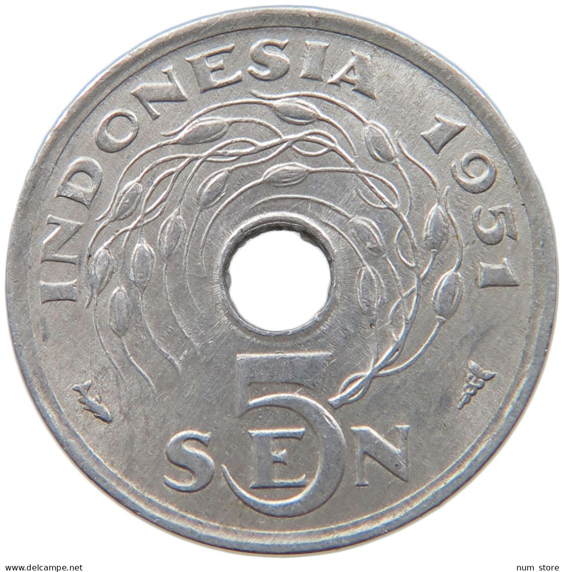 INDONESIA 5 SEN 1951 #s095 0581 - Indonesia