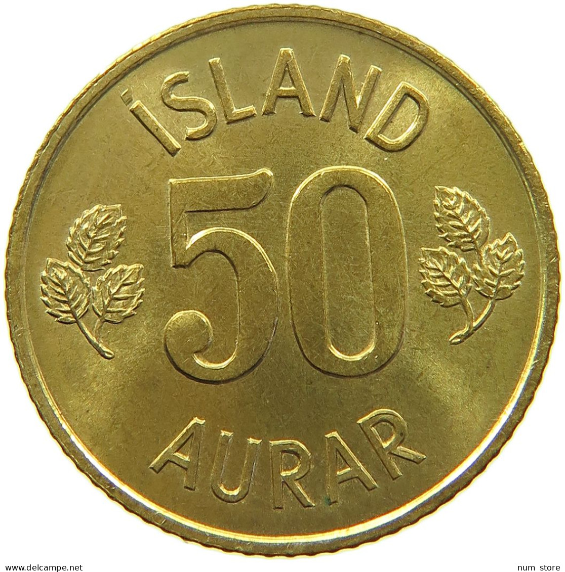 ICELAND 50 AURAR 1974 #s096 0579 - Iceland