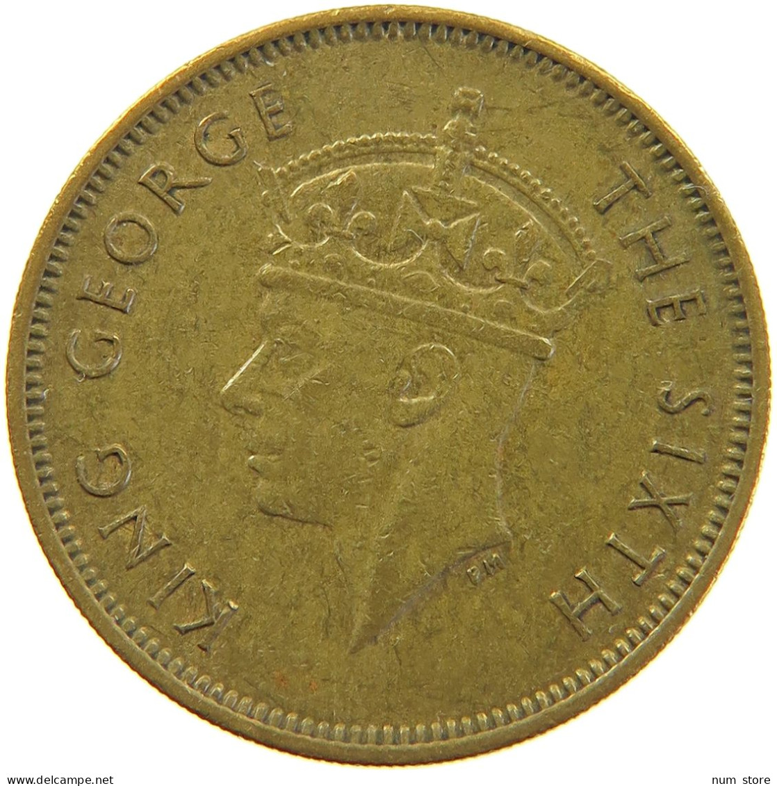 HONG KONG 10 CENTS 1949 #s100 0477 - Hong Kong