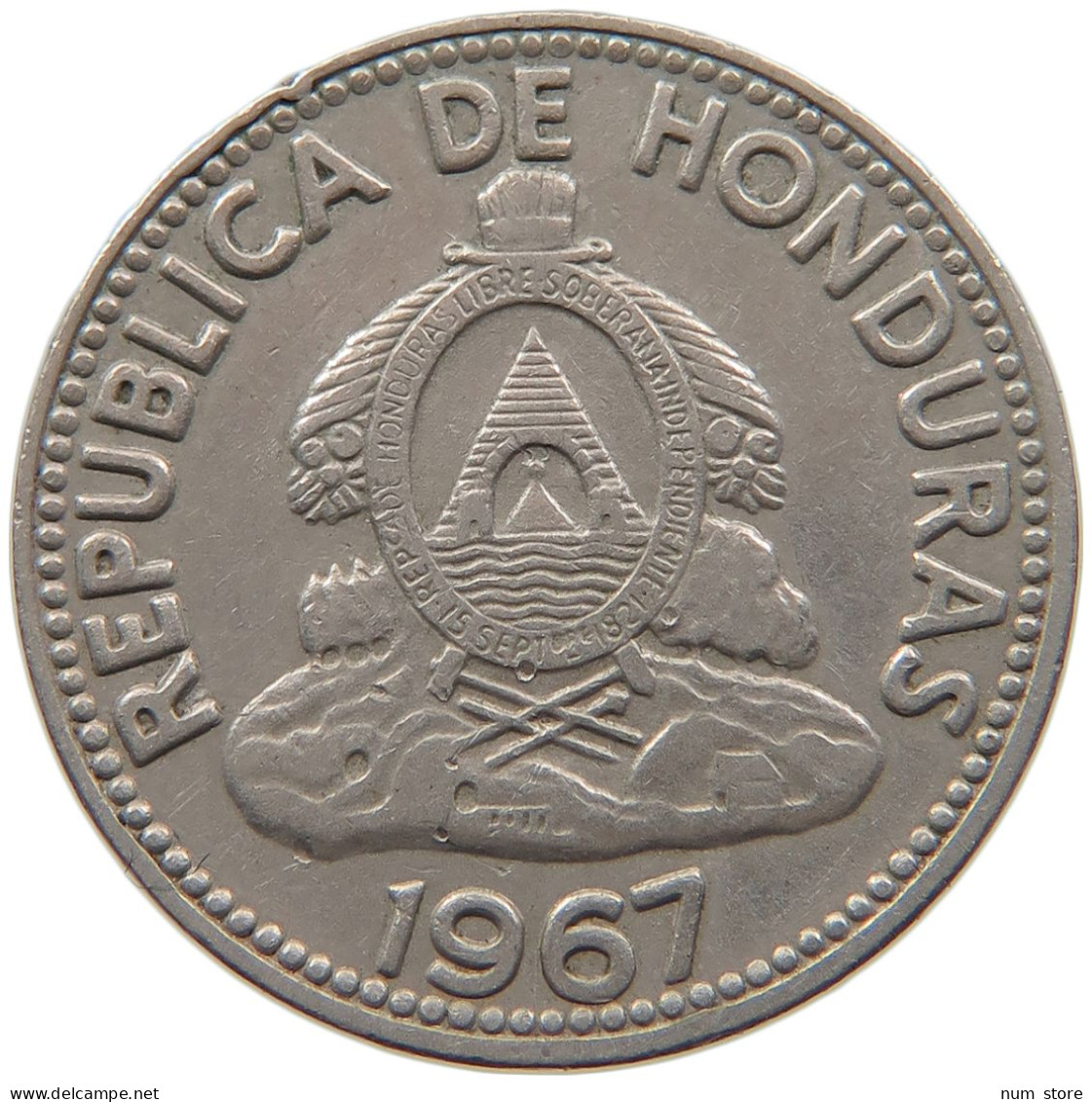 HONDURAS 10 CENTAVOS 1967 #s100 0291 - Honduras