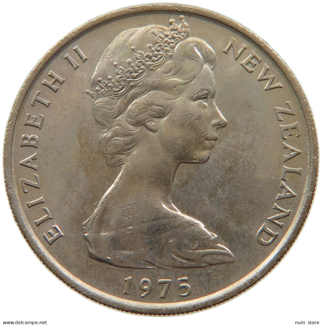 NEW ZEALAND 20 CENTS 1975 #s099 0229 - New Zealand