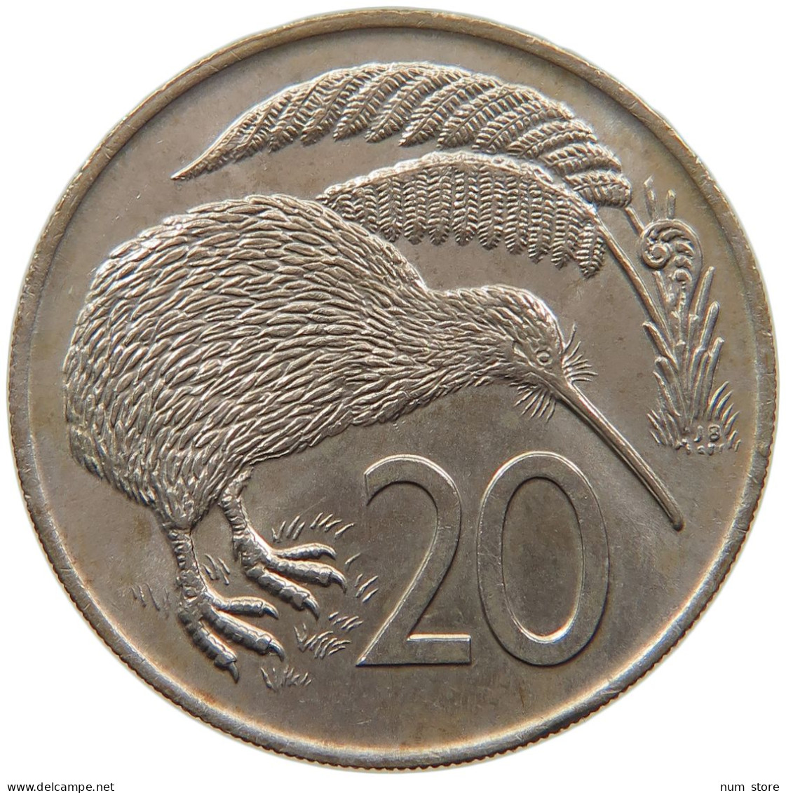 NEW ZEALAND 20 CENTS 1975 #s099 0229 - Neuseeland