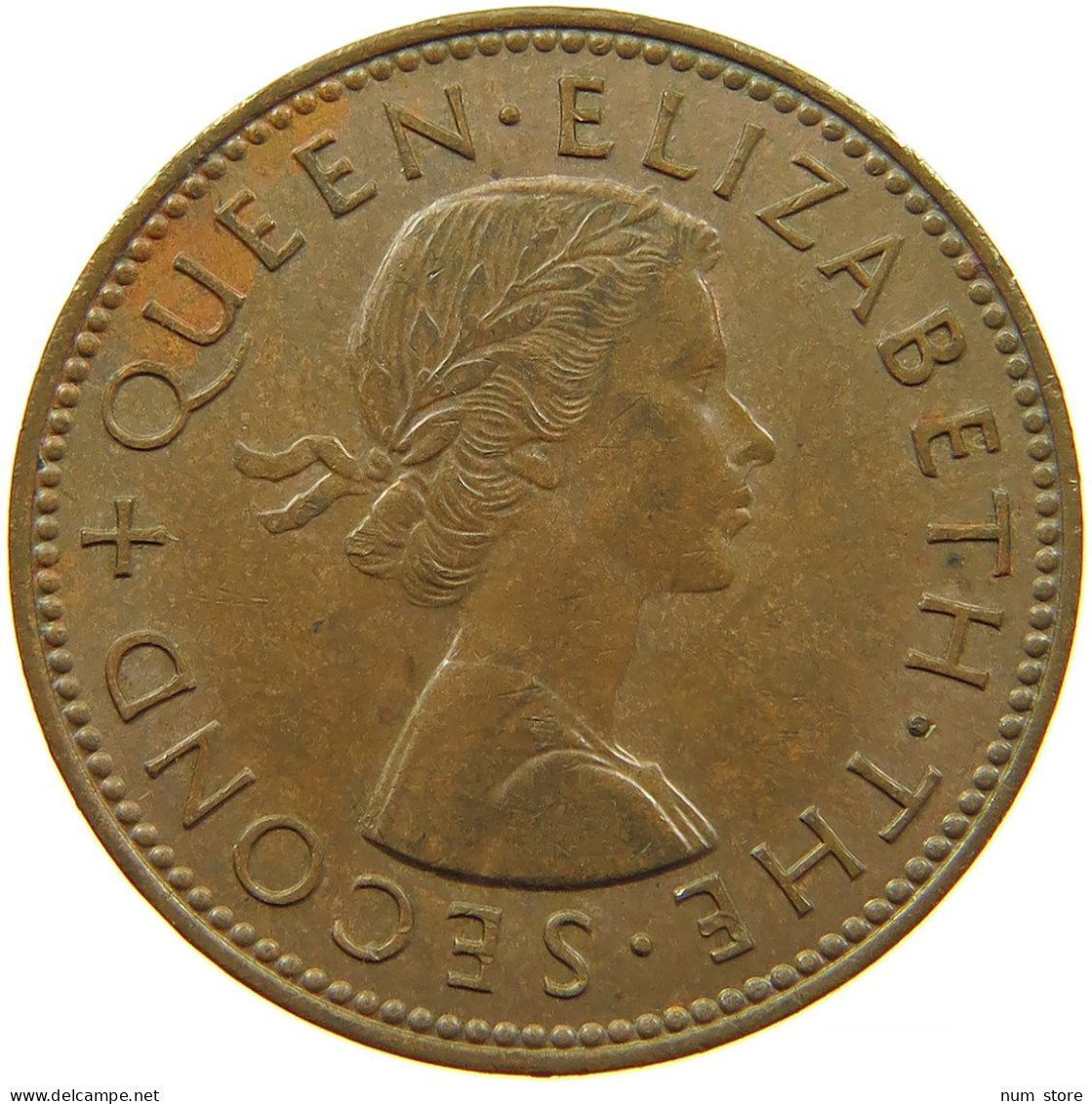 NEW ZEALAND 1/2 PENNY 1961 #s099 0379 - Nueva Zelanda