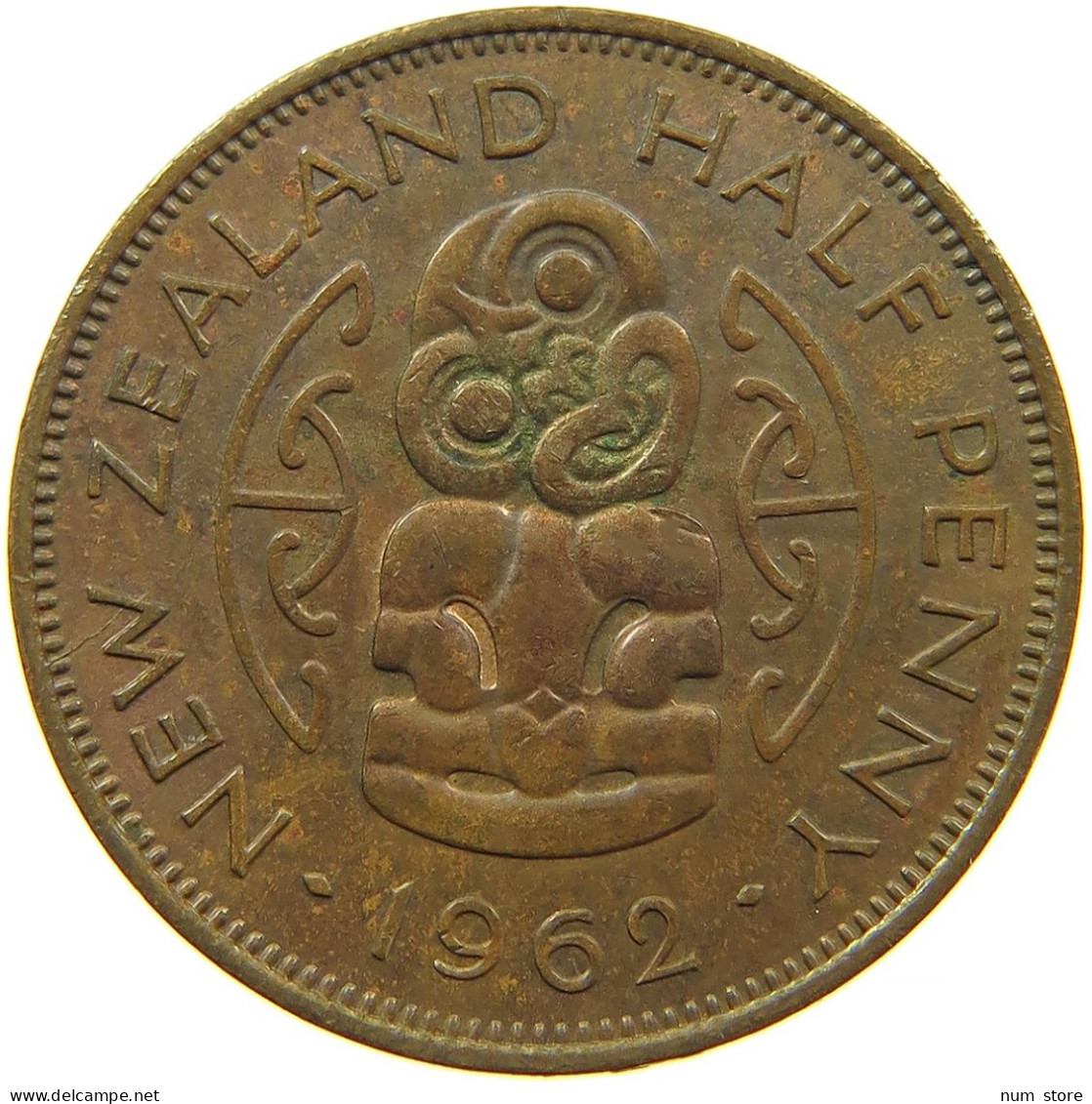 NEW ZEALAND 1/2 PENNY 1962 #s099 0399 - Nieuw-Zeeland