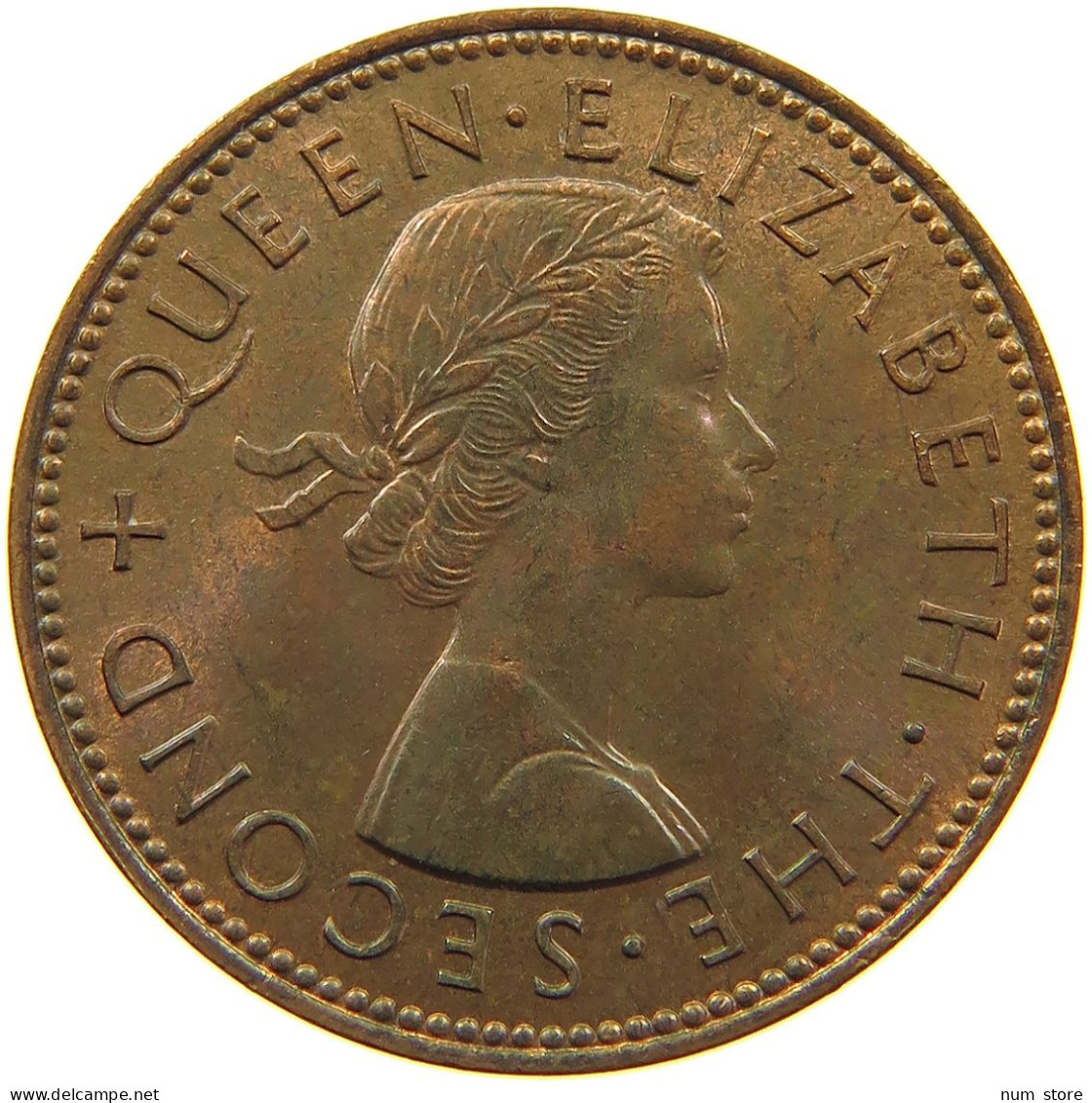 NEW ZEALAND 1/2 PENNY 1964 #s099 0393 - Nueva Zelanda