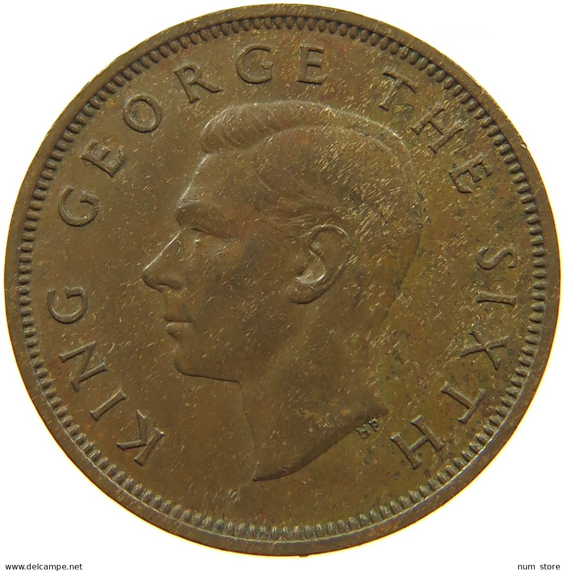 NEW ZEALAND 1/2 PENNY 1950 #s099 0369 - Nieuw-Zeeland