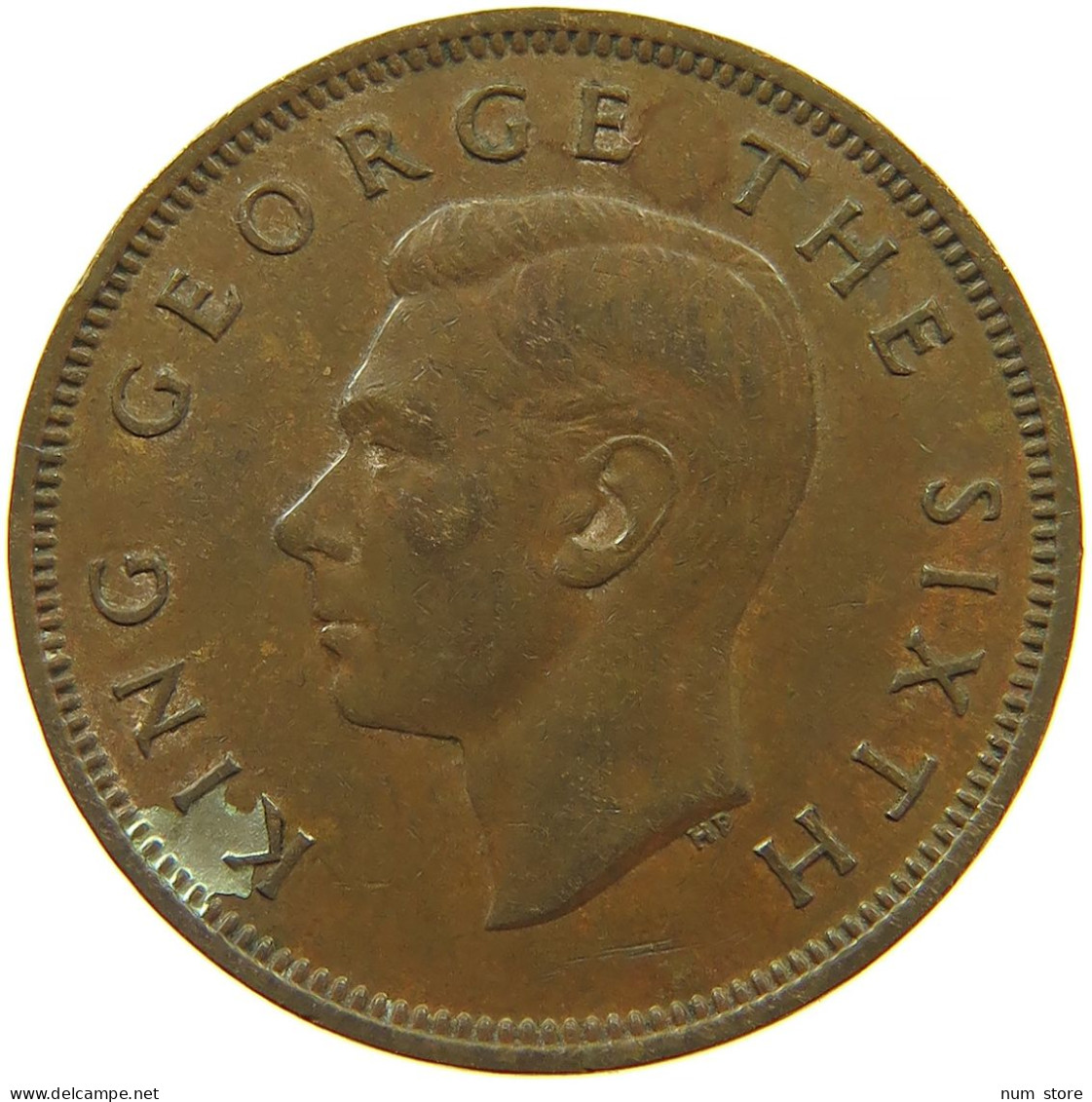 NEW ZEALAND 1/2 PENNY 1949 #s099 0361 - Nueva Zelanda