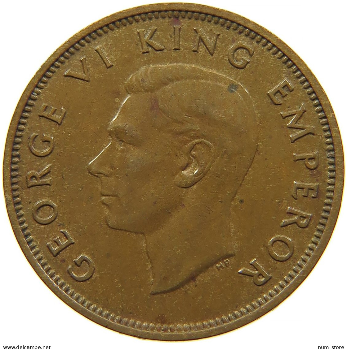 NEW ZEALAND 1/2 PENNY 1946 #s097 0311 - New Zealand