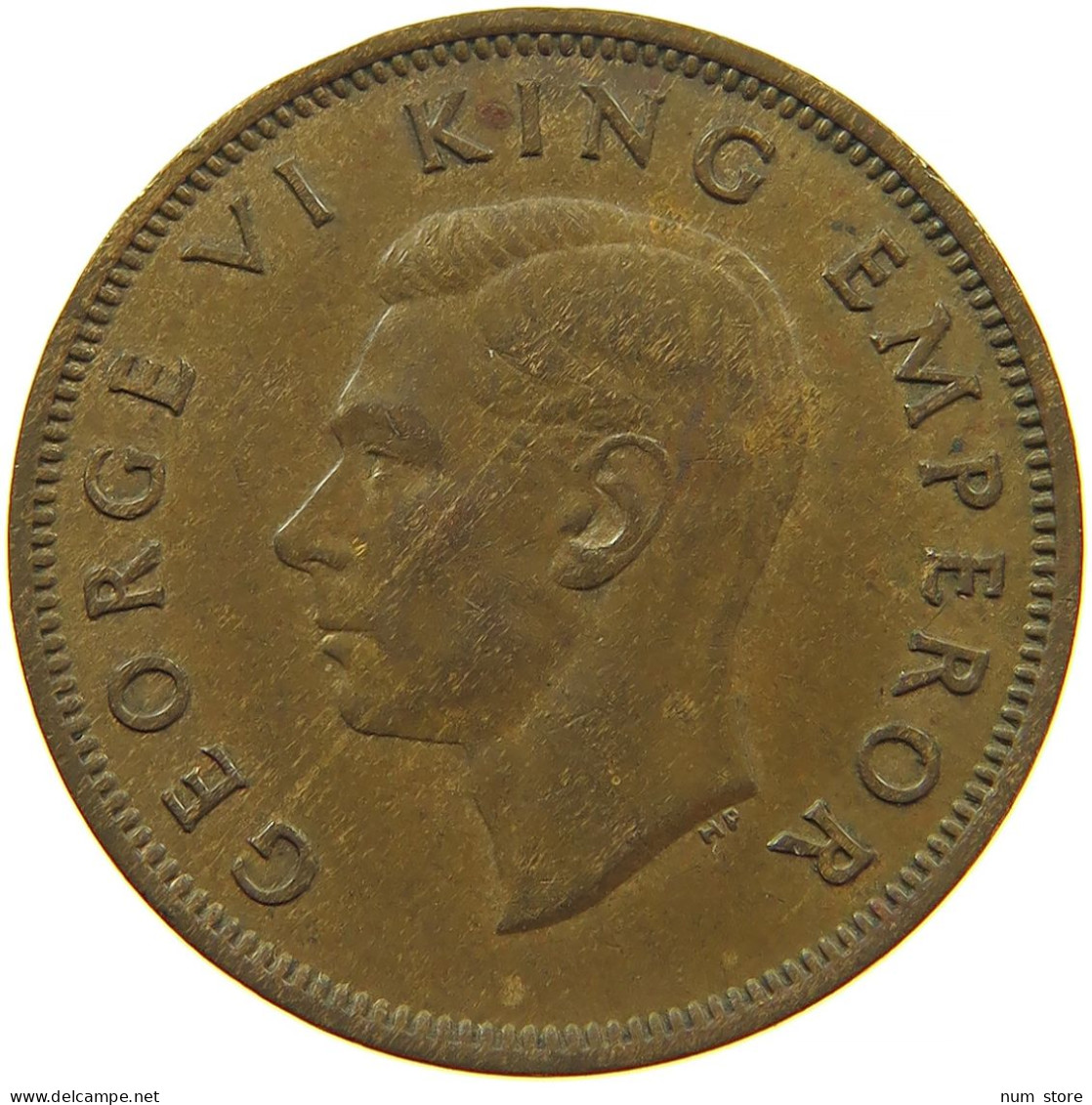 NEW ZEALAND 1/2 PENNY 1947 #s099 0371 - Nieuw-Zeeland