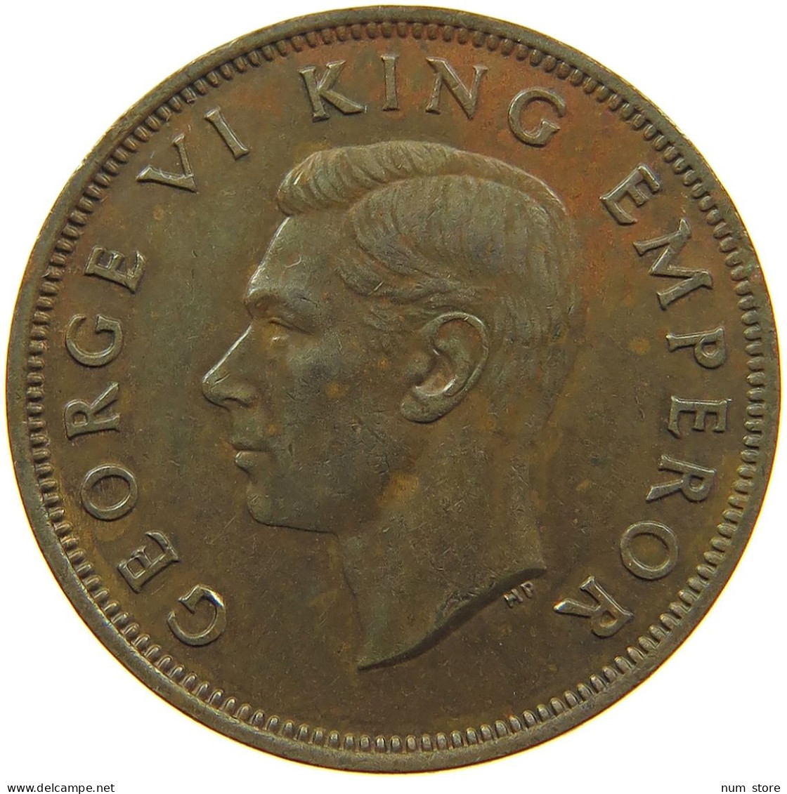 NEW ZEALAND 1/2 PENNY 1942 #s099 0359 - Neuseeland