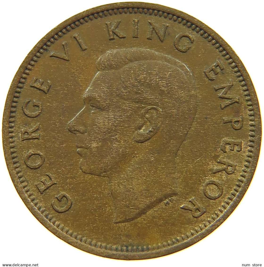 NEW ZEALAND 1/2 PENNY 1940 #s099 0375 - New Zealand