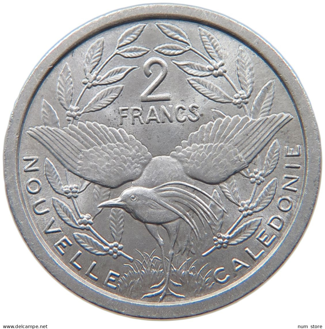 NEW CALEDONIA 2 FRANCS 1971 #s098 0231 - Nieuw-Caledonië