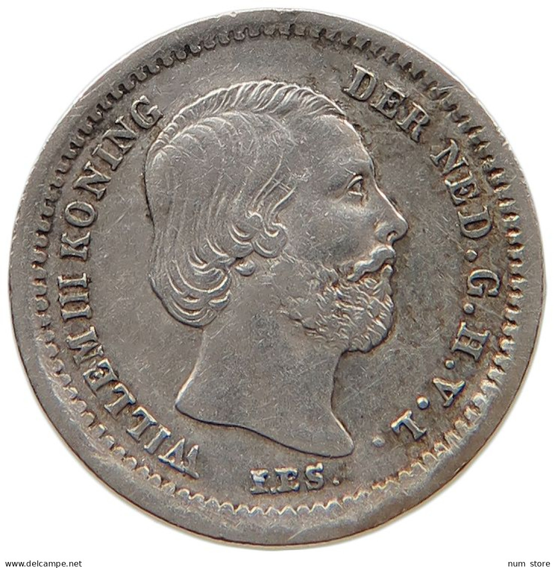 NETHERLANDS 5 CENTS 1850 #s100 0561 - 1849-1890 : Willem III