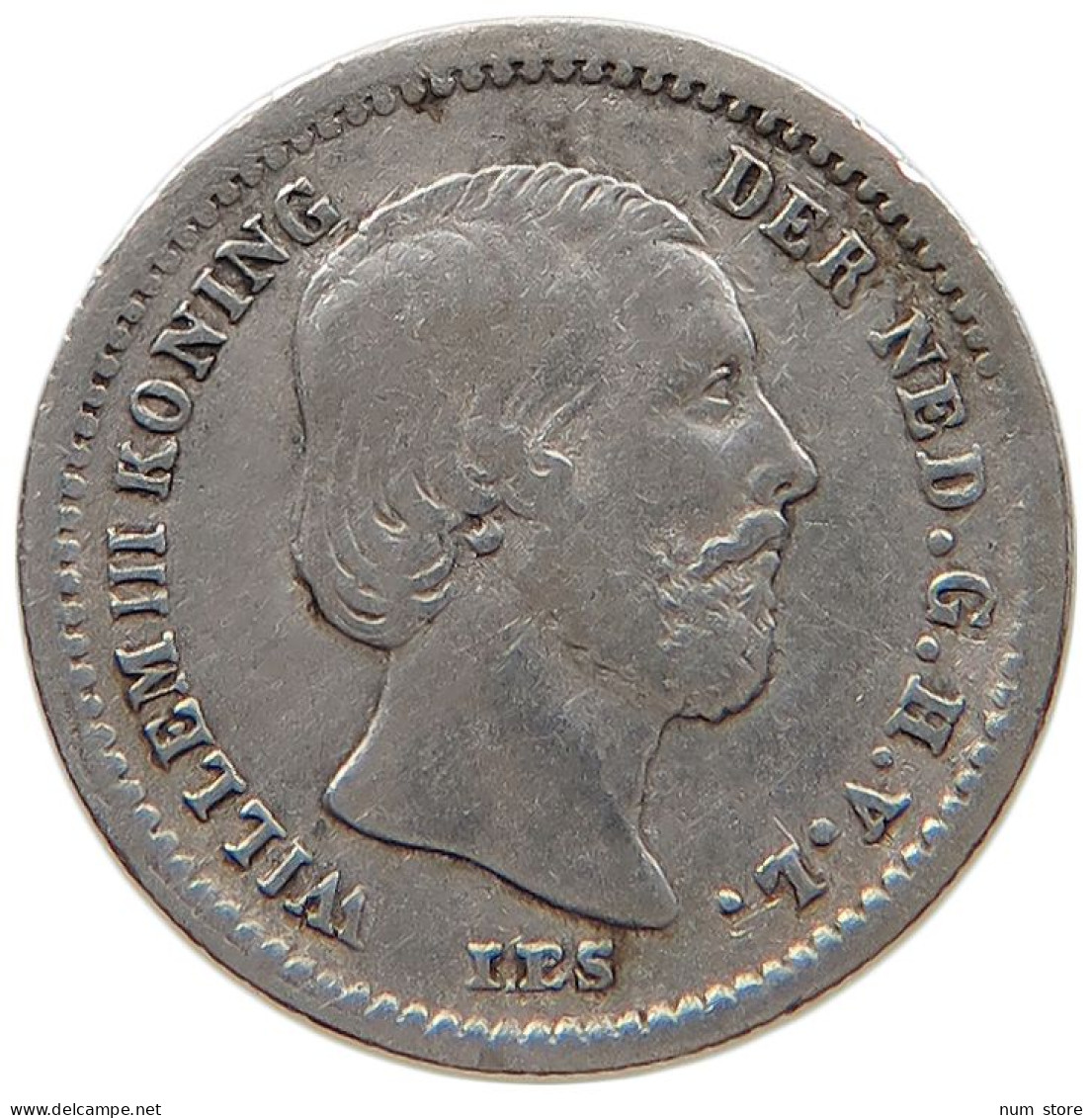 NETHERLANDS 5 CENTS 1862 #s100 0565 - 1849-1890 : Willem III