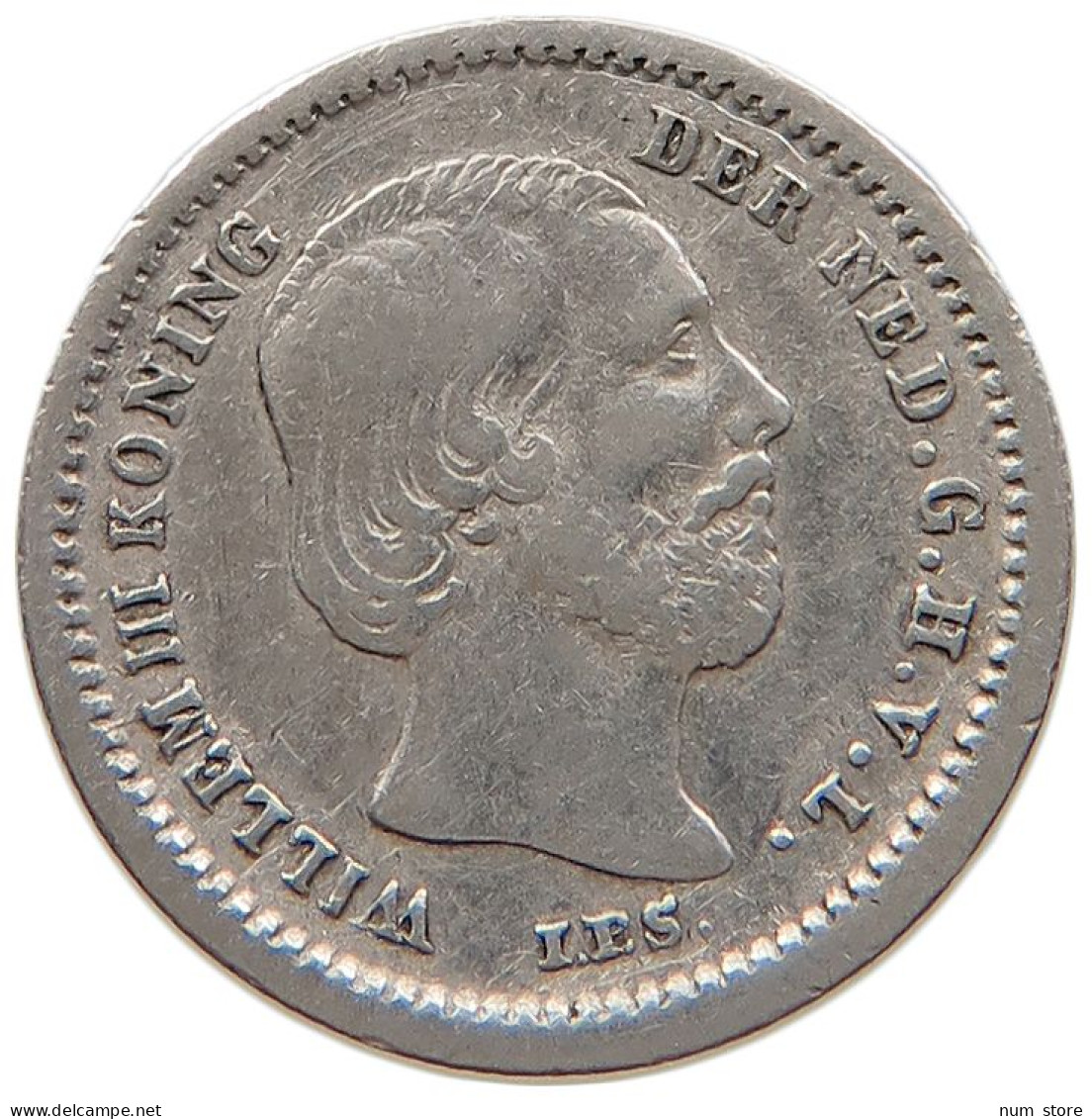 NETHERLANDS 5 CENTS 1850 #s100 0575 - 1849-1890 : Willem III