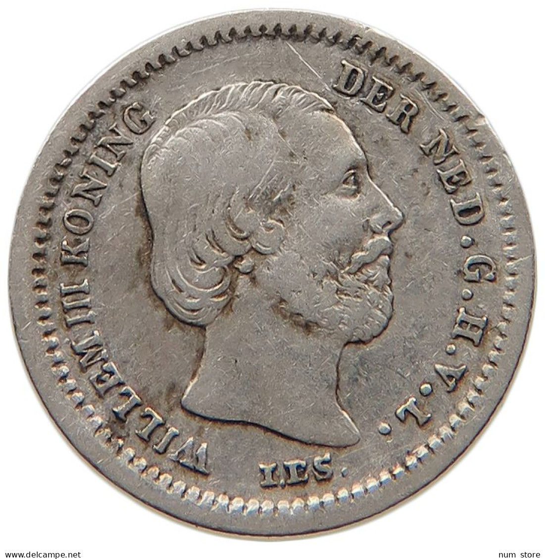 NETHERLANDS 5 CENTS 1850 #s100 0569 - 1849-1890 : Willem III