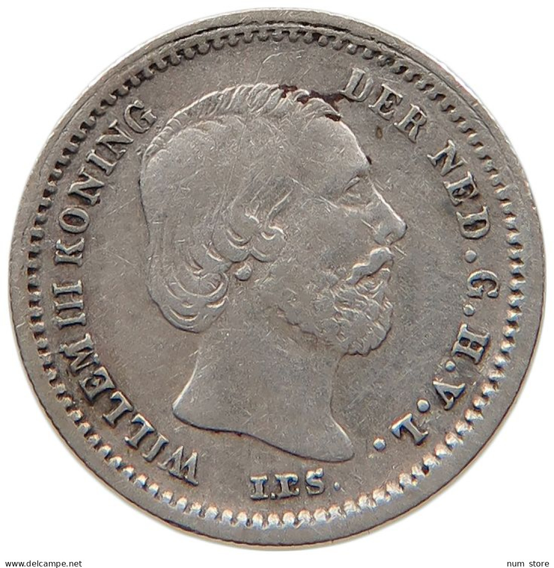 NETHERLANDS 5 CENTS 1850 #s100 0567 - 1849-1890 : Willem III