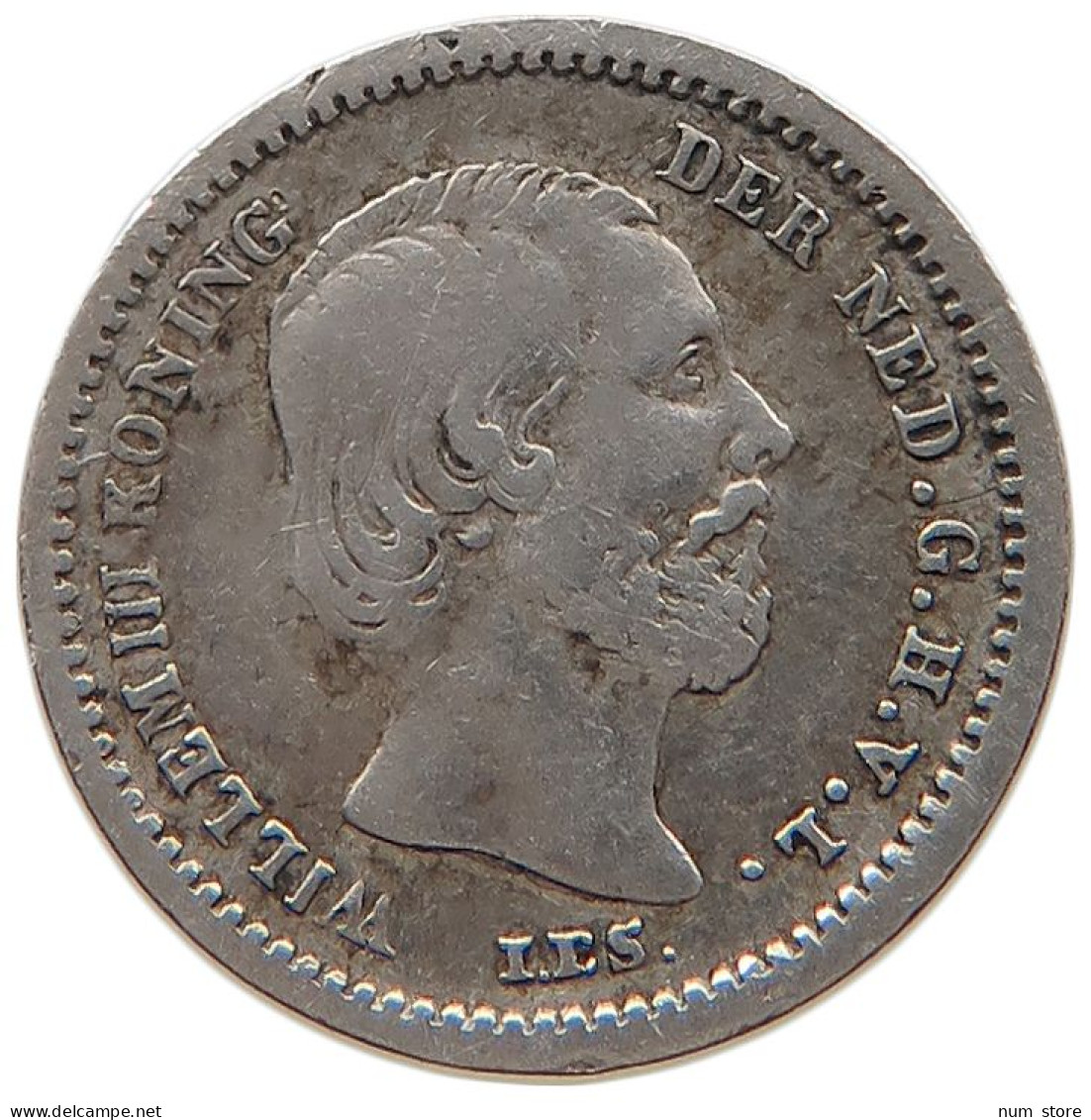 NETHERLANDS 5 CENTS 1850 #s100 0541 - 1849-1890 : Willem III