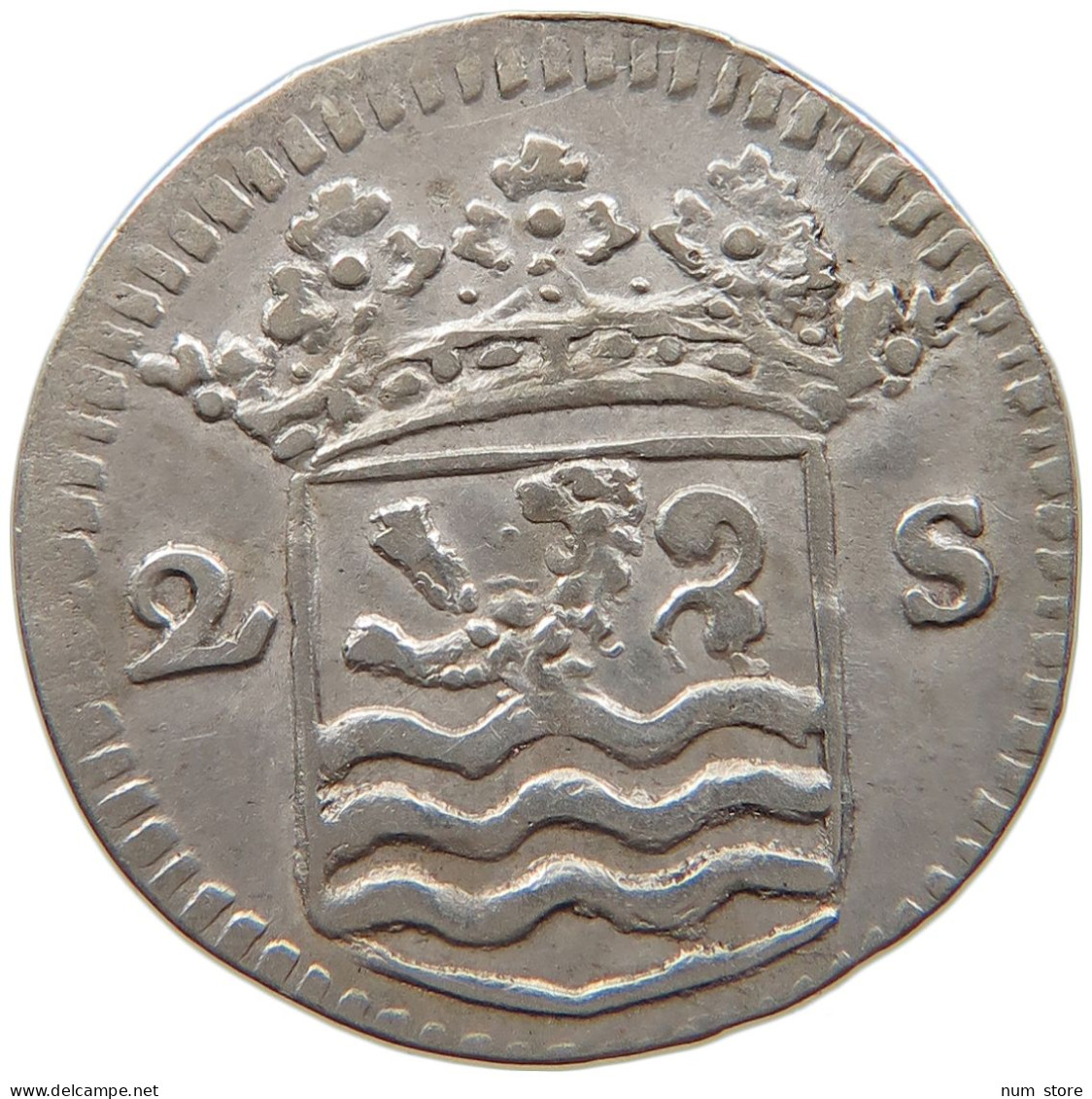 NETHERLANDS 2 STUIVERS 1733 ZEELAND #s101 0183 - Monedas Provinciales