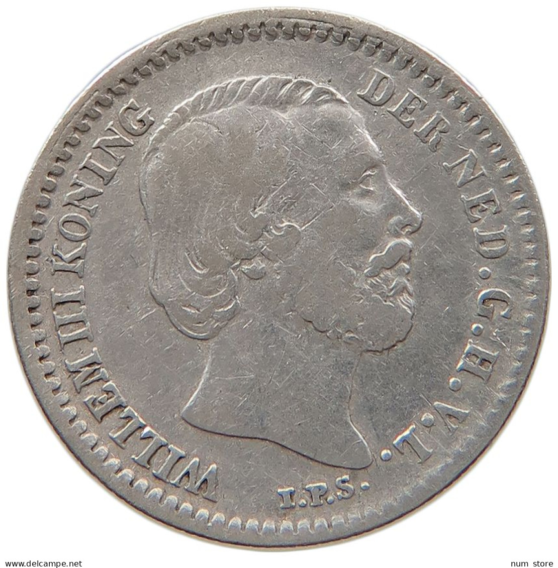 NETHERLANDS 10 CENTS 1878 #s100 0623 - 1849-1890 : Willem III