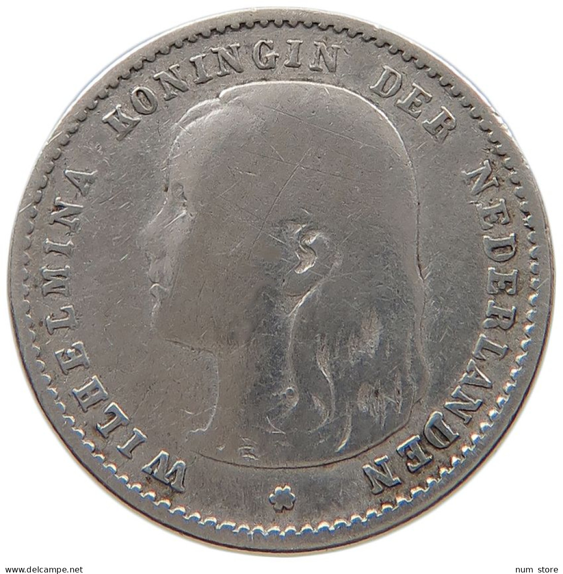 NETHERLANDS 10 CENTS 1894 #s100 0627 - 10 Centavos