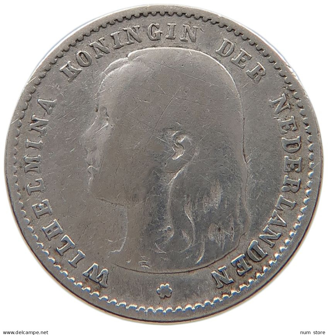 NETHERLANDS 10 CENTS 1894 #s100 0627 - 10 Cent