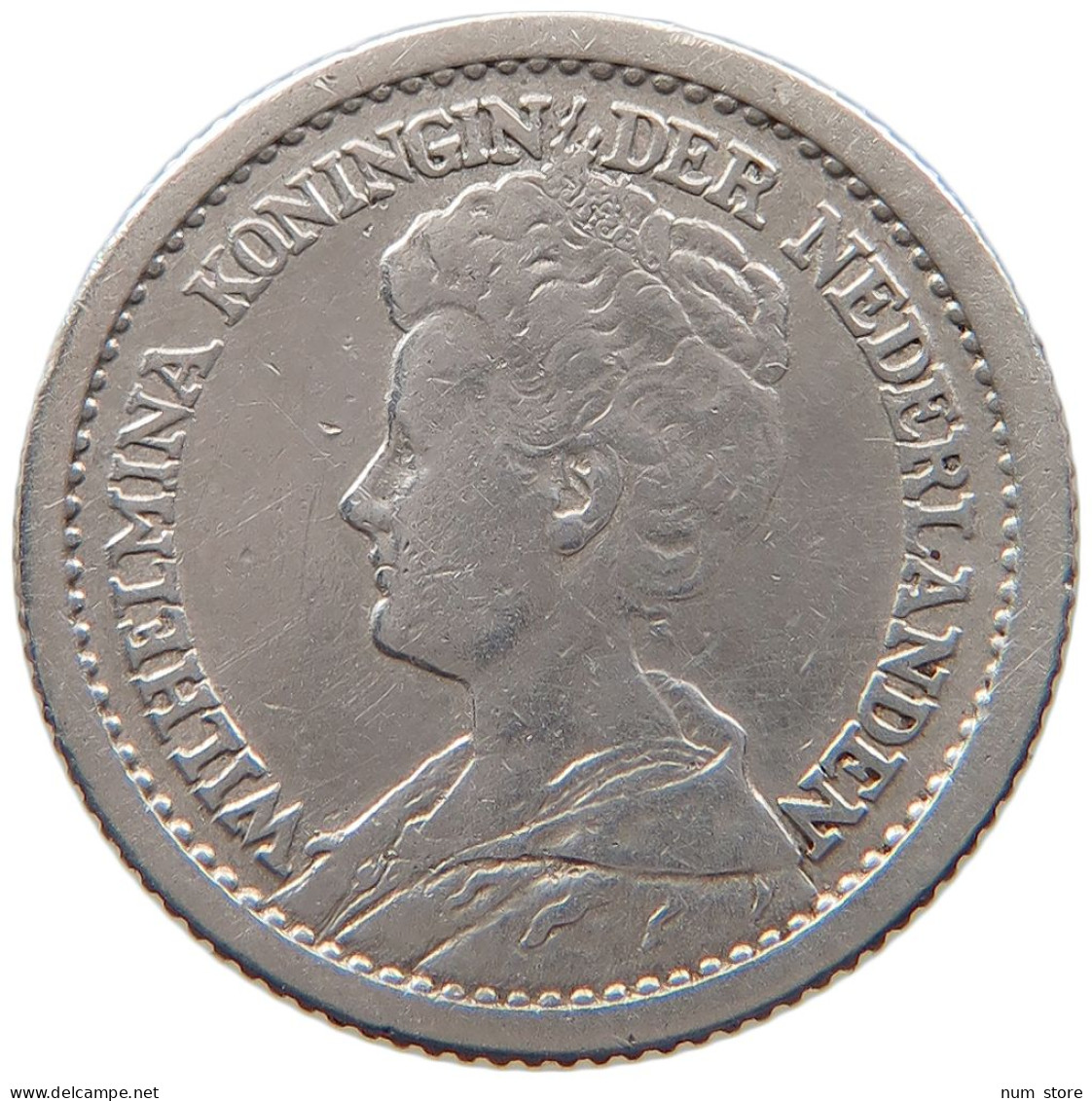 NETHERLANDS 1/2 GULDEN 1910 #s101 0191 - 1/2 Florín Holandés (Gulden)