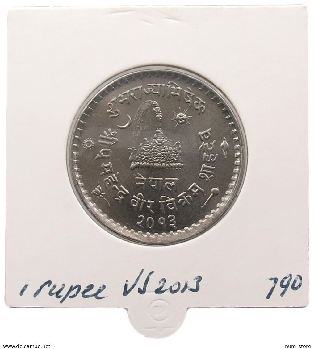 NEPAL 1 RUPEE 2013 #alb069 0015 - Nepal