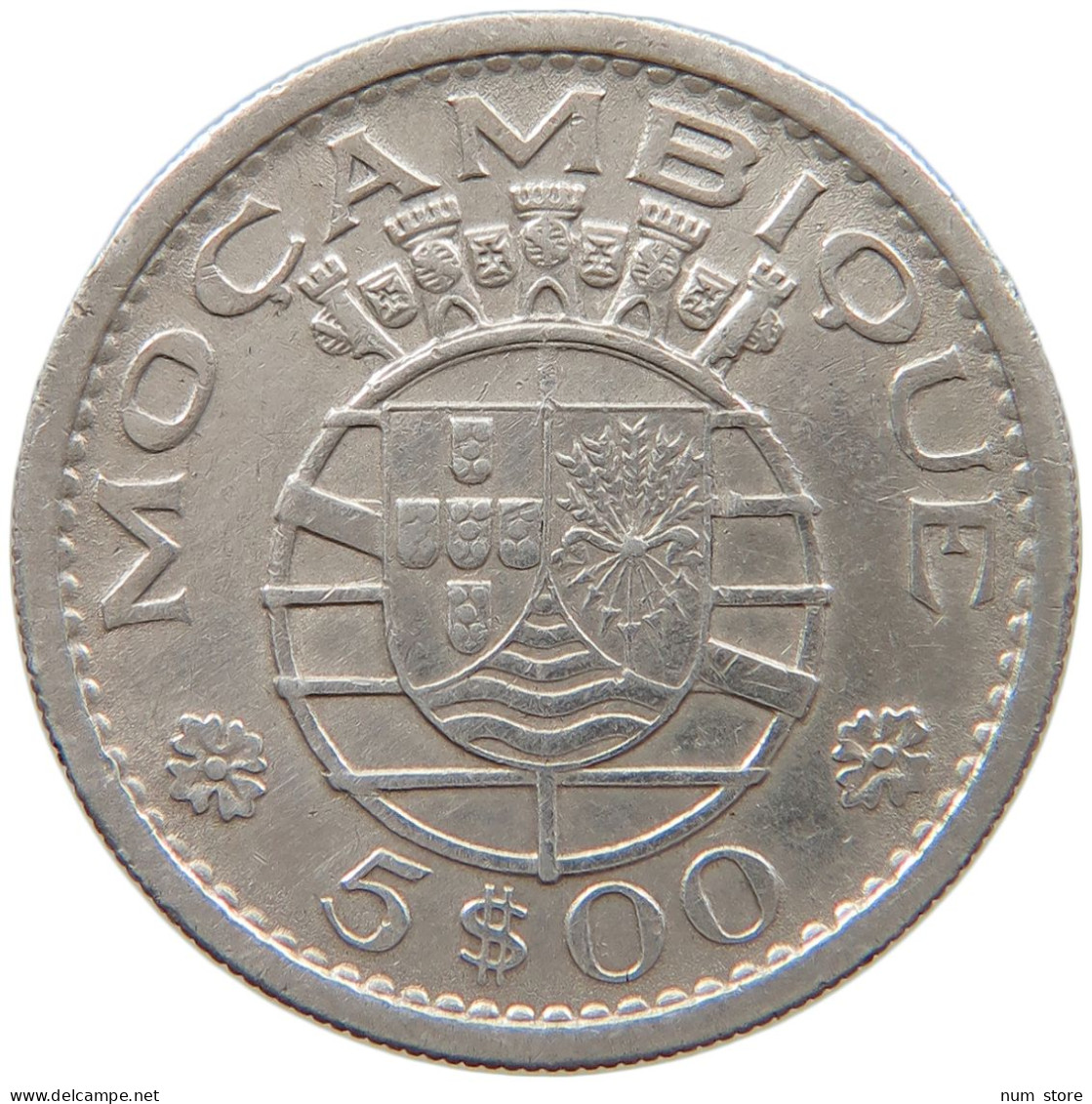 MOZAMBIQUE 5 ESCUDOS 1960 #s094 0283 - Mosambik