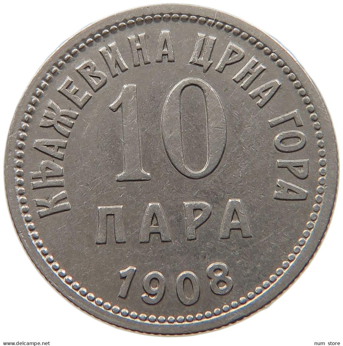 MONTENEGRO 10 PARA 1908 #s096 0465 - Yugoslavia
