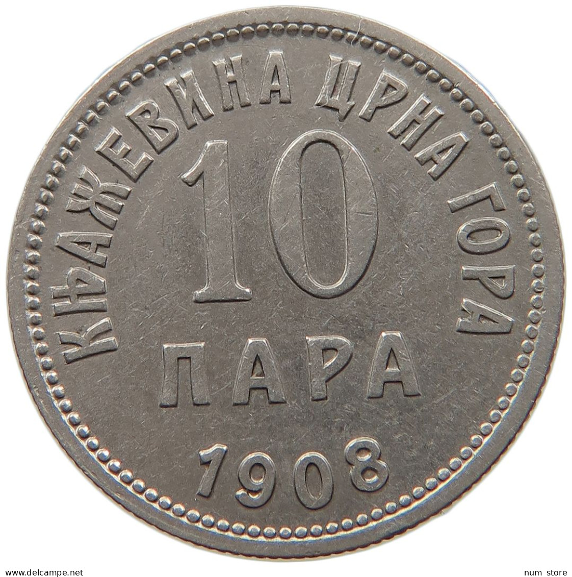 MONTENEGRO 10 PARA 1908 #s096 0465 - Yougoslavie