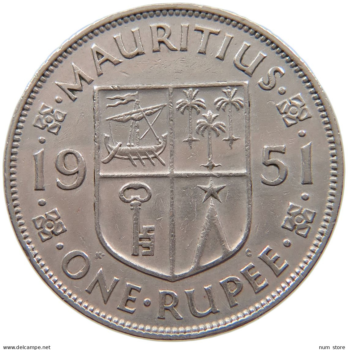 MAURITIUS RUPEE 1951 #s094 0601 - Maurice