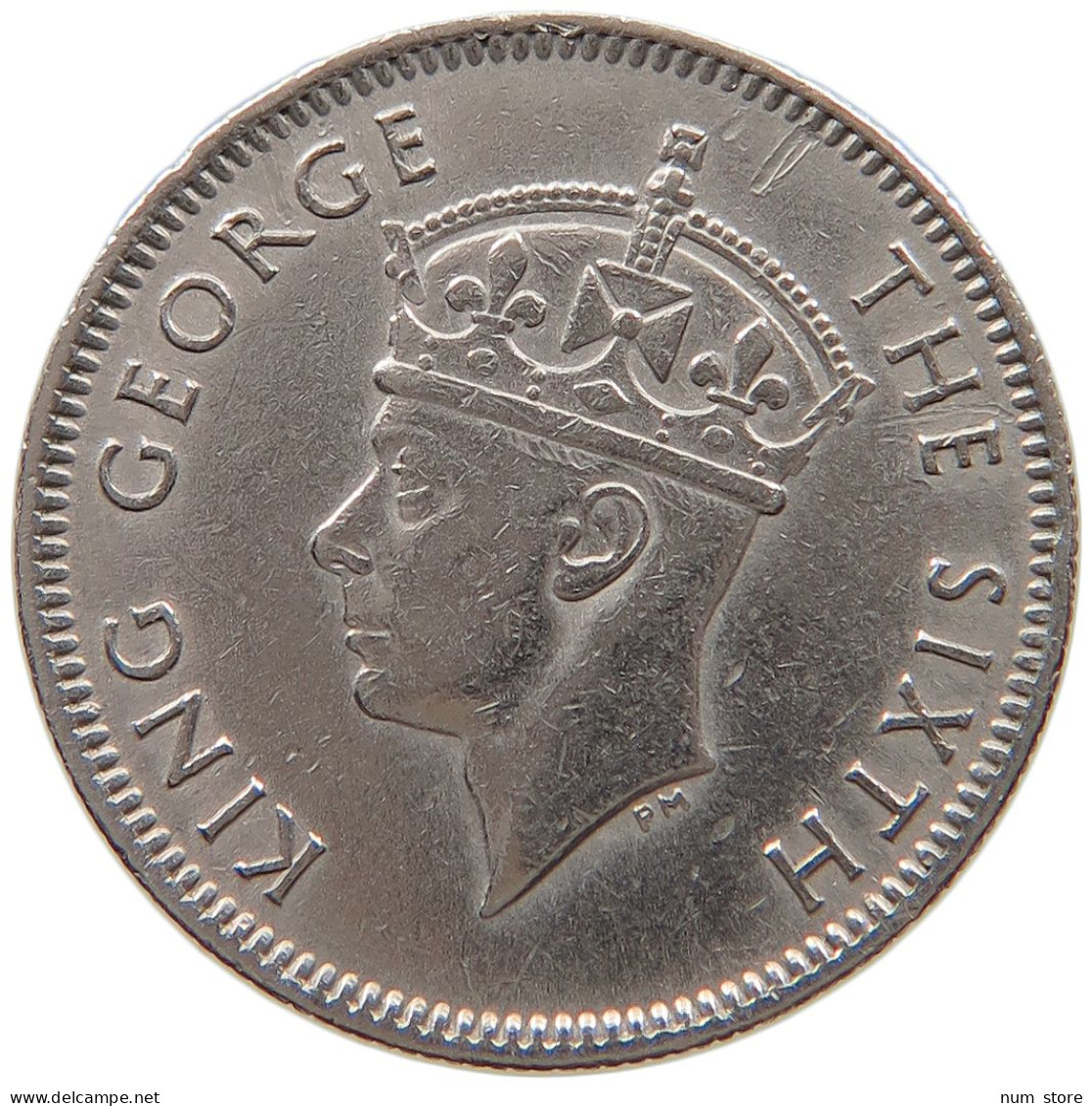 MAURITIUS 1/4 RUPEE 1951 #s100 0045 - Mauricio