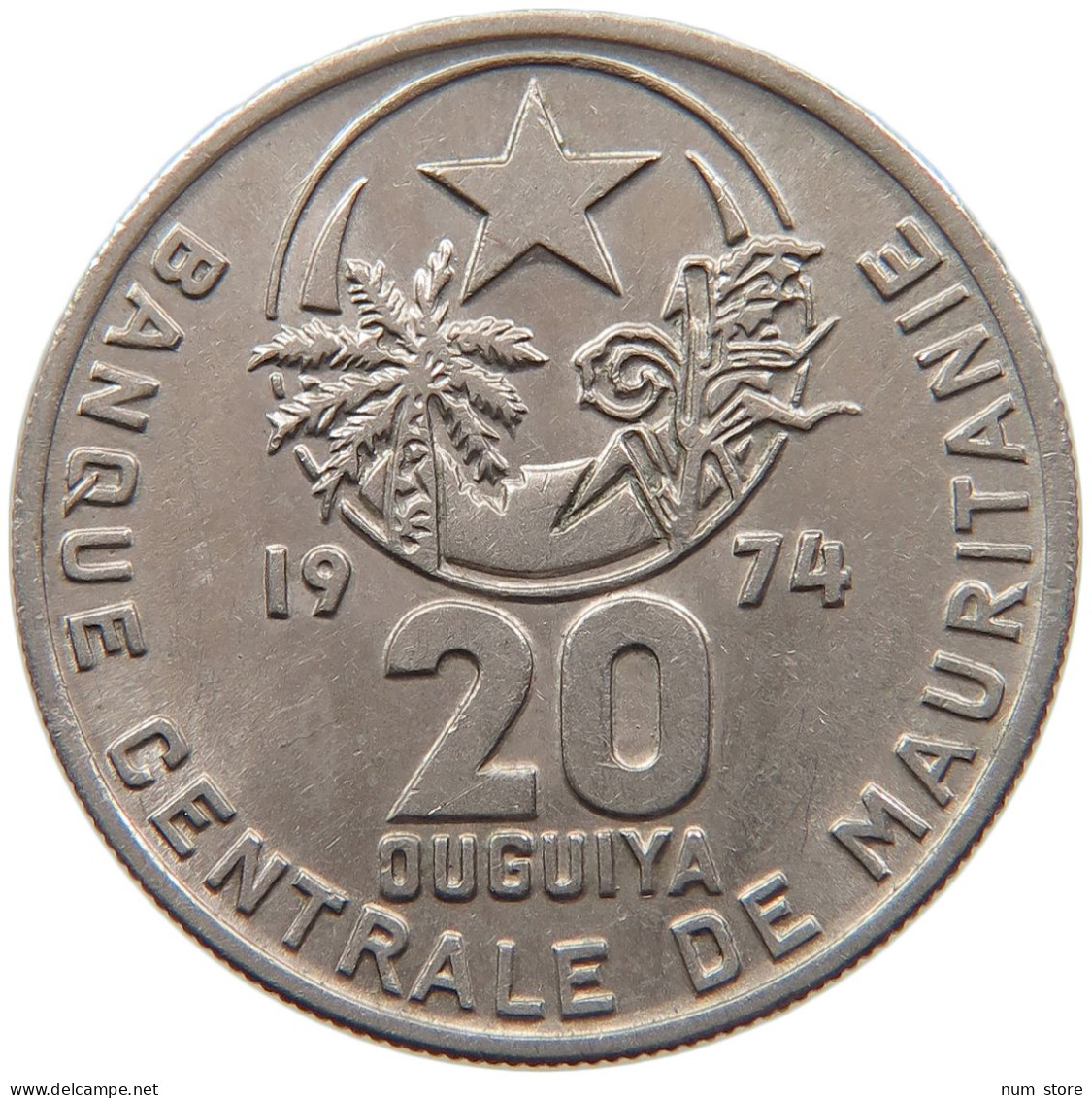 MAURETANIA 20 OUGUIYA 1974 #s090 0095 - Mauritanie