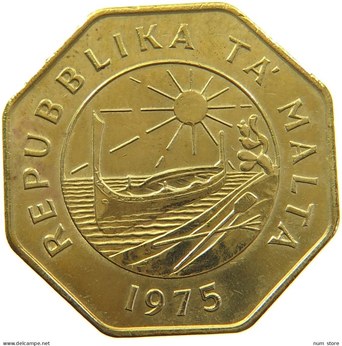 MALTA 25 CENTS 1975 #s090 0335 - Malte