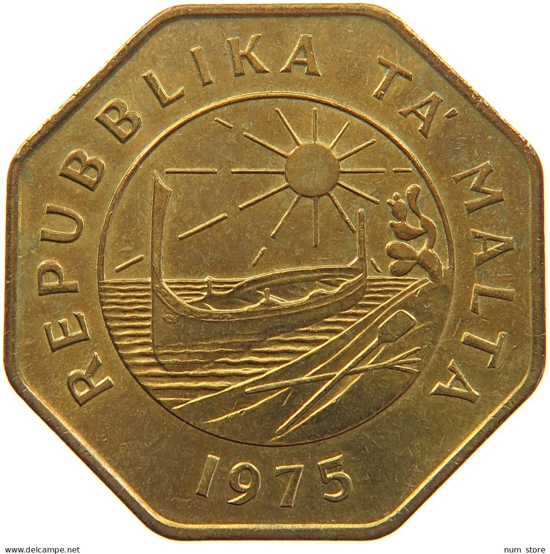 MALTA 25 CENTS 1975 #s090 0333 - Malte